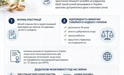 ШЛЮБ ЗА КОРДОНОМ: ЯК ВИЗНАТИ?