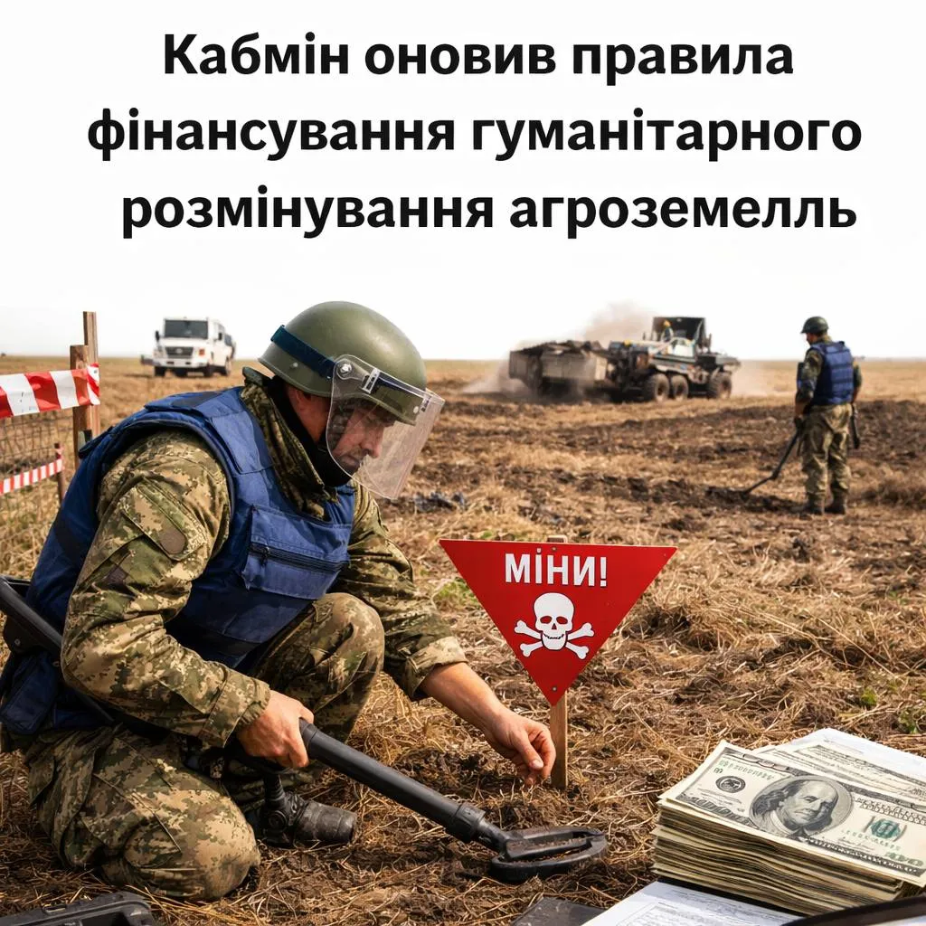 Кабмін оновив правила фінансування гуманітарного розмінування агроземель